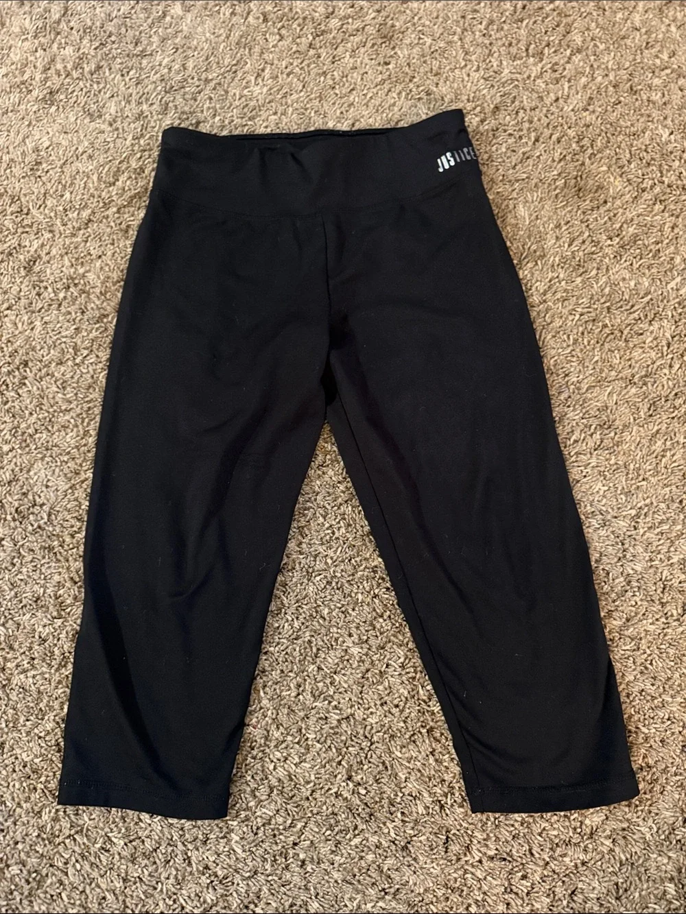 Justice Black Girls' Crop Leggings